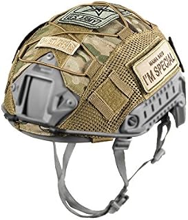 OneTigris Multicam Helmet Cover Airsoft Helmet Without Helmet for FAST PJ Helmet in Size M/L(for FAST PJ Helmet in Size M/L)
