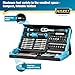 HAZET Smartcase Bit Set 2200SC-31 I 73-Piece Set, Drive: Hexagon 6.3 (1/4 Inch), Maximum Number of Tools in Minimum Space for Best Overview I Foldable Tool Set