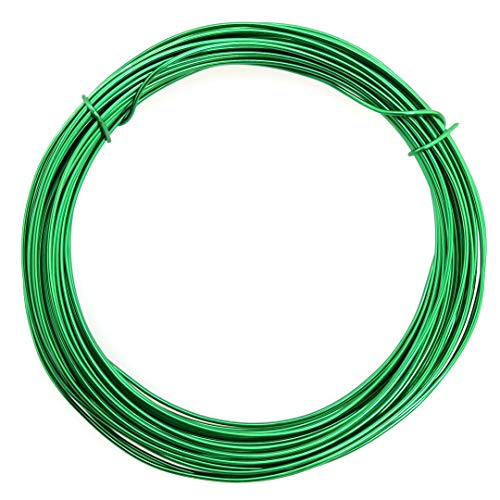 Image of 32.8 Feet Aluminum Wire for Craft /Jewelry Making and Wire Sculpting (Green, 0.8MM /20 Gauge) from Craft Wire