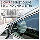 Walser Frontscheibe Abdeckung Auto L, Frostschutz Auto Frontscheibe, Scheiben Abdeckung Auto Winter, Autoabdeckung Winter, Frontscheibenabdeckung Winter, Scheibenabdeckung Auto Winter 230x110 cm