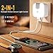 Dekeliy Motion Sensor Switch,Plug in Sensor Light Control Switch,Featuring Human Body Sensing Mode and Always-On Mode,Motion Activated Plug Light for Corridor Garage Patio Aisle Room