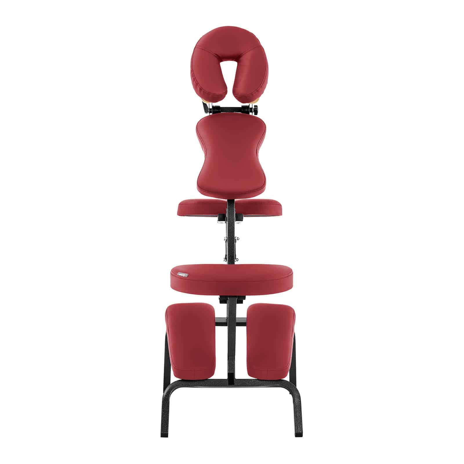 Physa Silla de Masaje Portátil Montpellier Red 160 kg Estructura Acero PVC