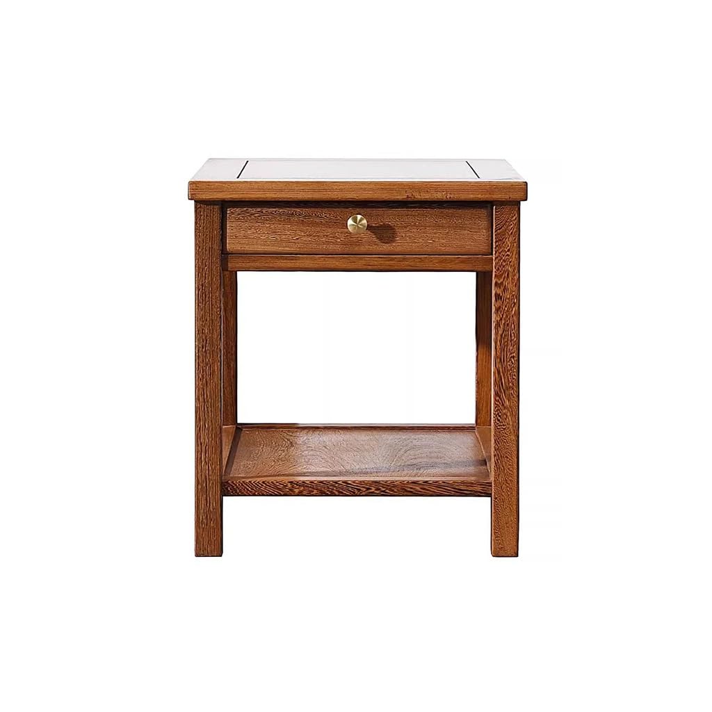 eexbz Sofa Chinese Style Wooden Small Square Table Living Room Small Coffee Table Wooden Sofa Side Table Sofas for Living Room