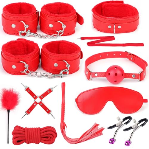 ,restraint Set For Sex Accessories Toys For Couples,sex Kinky Things For Women,sex Toy Set Sexual Pleasure Tools Sweater 9078(red)