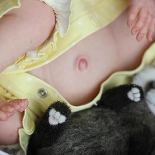 Miniatura 5 de Anano Baby Reborn Silicone 45 cm Reborn All Silicone Real Reborn Dolls Baby Realistic Doll with Pacifier