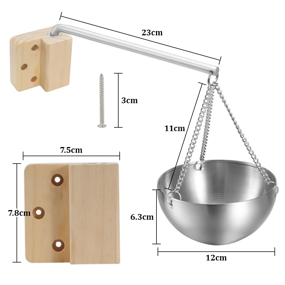 Verdampferschale für die Sauna, Edelstahl Sauna Aromaschale,Sauna Schale aus Speckstein fur Traditionelle Sauna oder Infrarotsauna (Edelstahl)