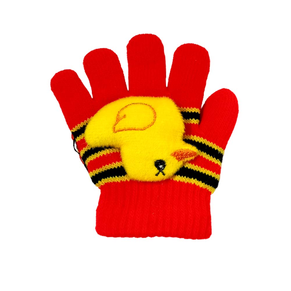 Zeki 1Pair Acrylic Woolen Winter Gloves for Baby Girls & Baby Boys Gloves (Red,1-3 Years Old) 3