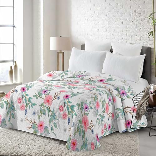 DECODEKO Colcha Bouti para Verano y Entretiempo 100% Poliéster, Suave y Transpirable - Variedad de Diseños y Tamaños (Modelo 12, Cama 135/150cm（240 * 260）)