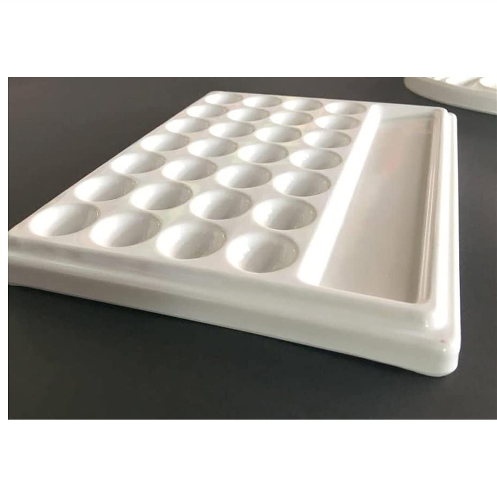 28 kwadratowa ceramiczna paleta akwarelowa, pudełko do mieszania farb, przenośne materiały malarskie artystyczne, do mieszania