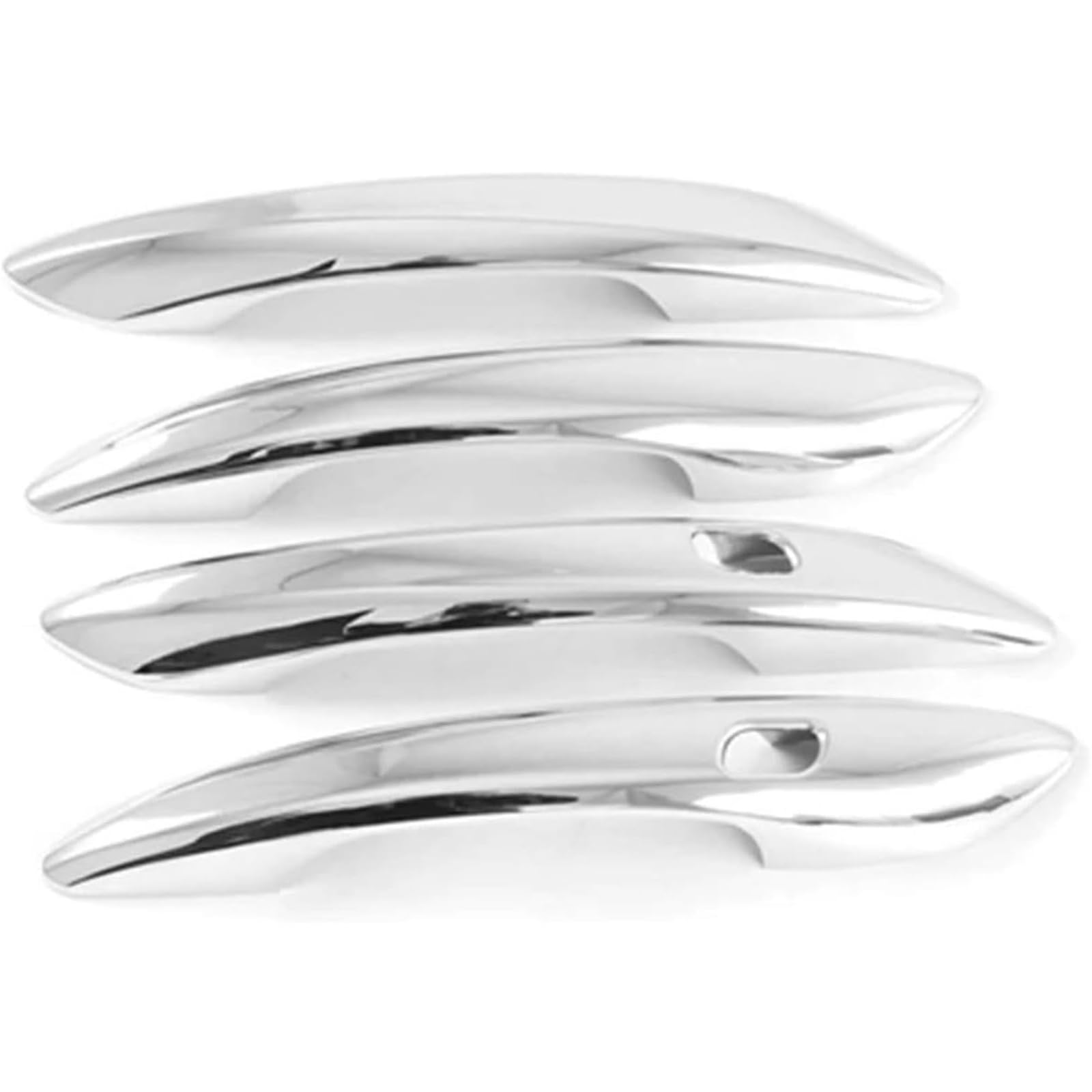 Glymzoi Chrome Car Exterior Door Handles Outer Door Handle 4Pcs For Hyundai For Elantra 2021 Auto Exterior Side Cover Trim Abs(Chrome)