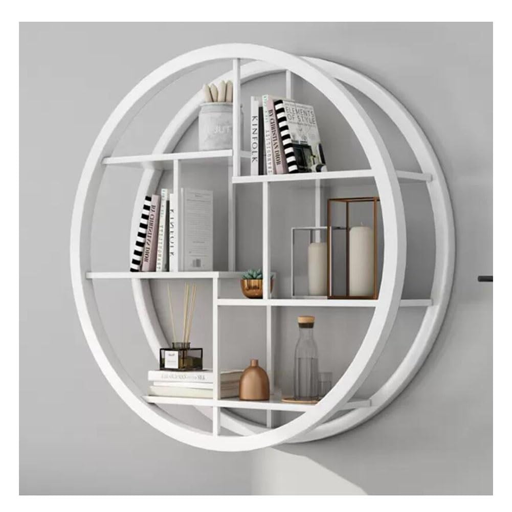 Étagère murale ronde pour optimiser les petits espaces et ranger sans encombrer les murs