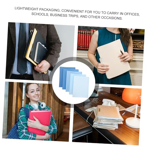 Porte-documents A4 PP bleu DOITOOL 5 pièces avec poches multiples - 7