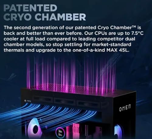 Image of HP OMEN MAX 45L Gaming Desktop PC, AMD Ryzen 9 9900X3D