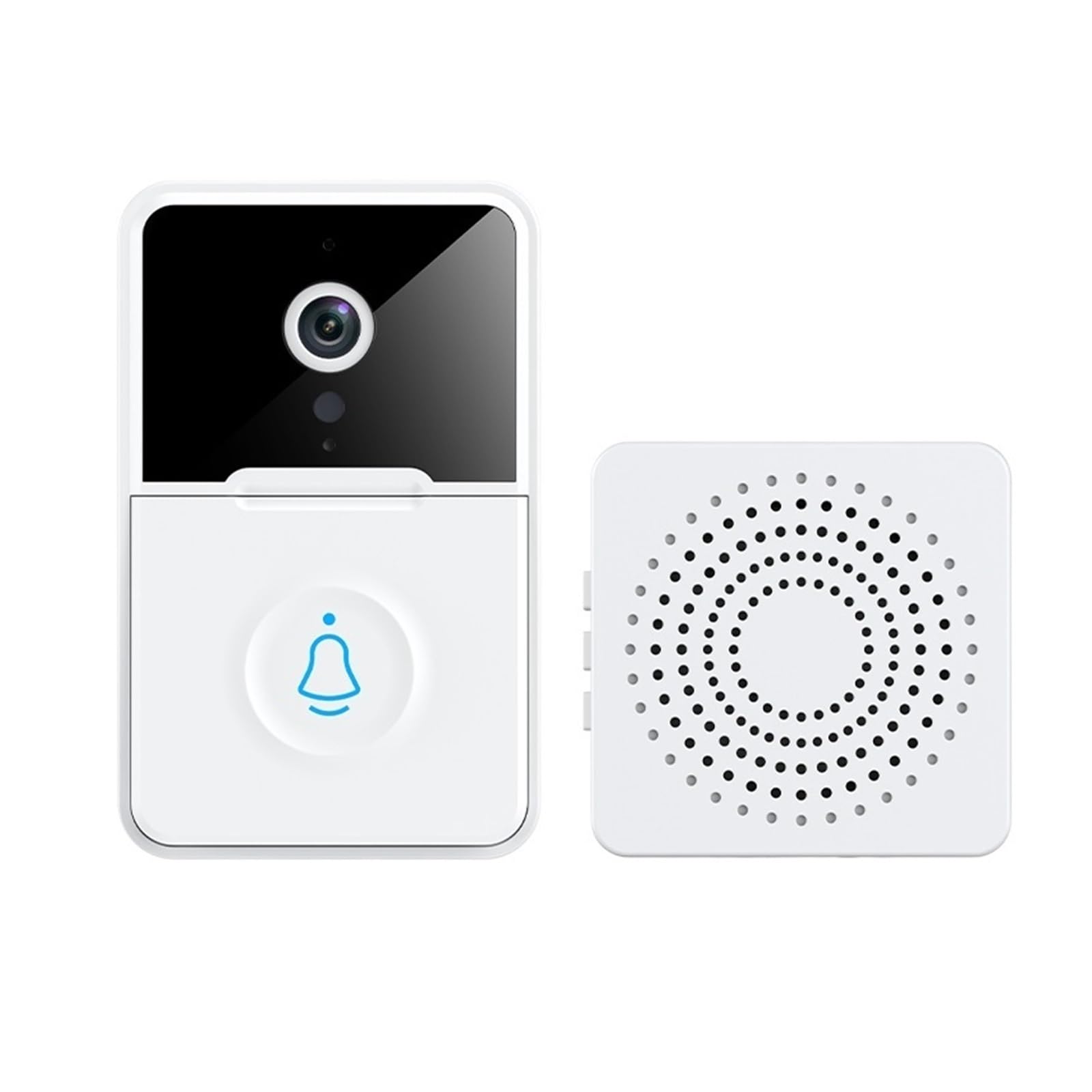 HD High Resolution Visual Smart Security Doorbell Camera Bezprzewodowy Dzwonek Wideo Z IR Night Vision Dwukierunkowy Domofon WyraźNy Wyświetlacz Ochrona Każdą Pogodę(2 sets)