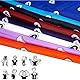 12 Stück Bandana Halstuch Bindetuch Haar Schal Ansatz Handgelenk Verpackungs Band Kopf Bindung, Unisex Mode-Accessoires(55 x 55 cm)