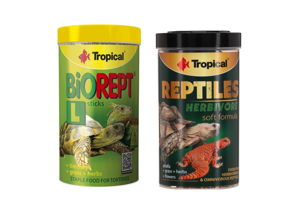 Tropical Tortoise Food Biorept L Sticks + Reptile Herbivore Soft Formula for All Tortoise & Reptiles Stick Food 250ml Each (B0CQXRZZXR) Amazon Price History, Amazon Price Tracker