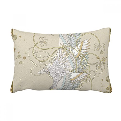 Jeter coussin oreiller lombaire japonais Ukiyo-E fleur imprimé housse avec insert canapé - 2