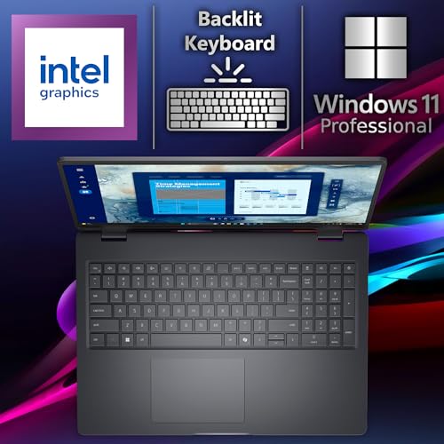 Image of Oemgenuine Dell Pro 16(Next-gen Latitude 3550) 16 inch FHD+ Display Business Laptop, Intel 10 Core i5-120U, 16GB DDR5 RAM, 256GB SSD, WiFi 6E + BT, Backlit Keyboard, HD Webcam, RJ-45, Win 11 Pro