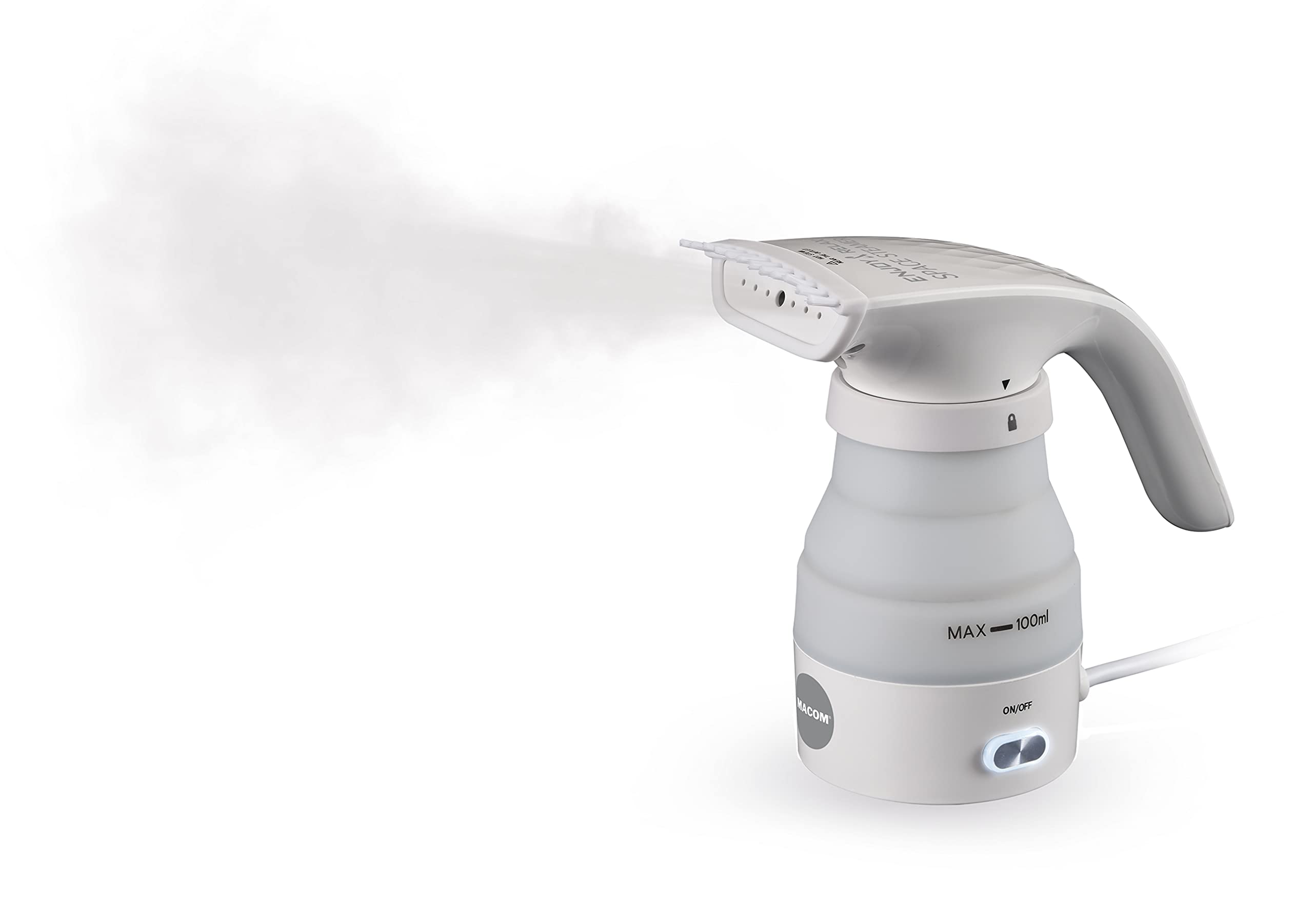 MACOM, Stiratrice Verticale da viaggio, Enjoy & Relax 875 Space Steamer