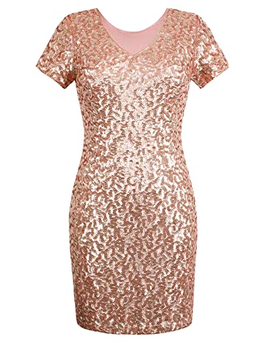 slim fit dress slacks Kateprom Sexy Rose Gold Jewel Sheath Mini Sleeveless Party Dresses,Hom –  kateprom main image 1