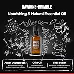 Hawkins & Brimble Beard Oil For Men Growth - Sandalwood Scent with Argan & Castor Oils, Shea Butter | Softens & Moisturizes, Promotes Healthy Beard Growth, 50ml - Image 3