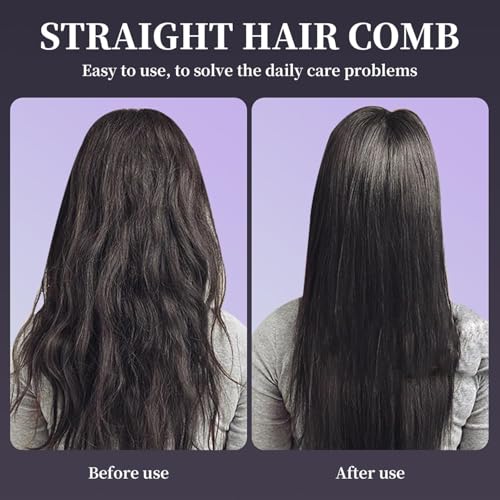 Stylingbürste Für Kurze Haare, Stylingbürste für Kurze Haare, Haarbürste Elektrisch Go Brush Pro Glättbürste Kabellos, 3 Temperaturstufen, Wiederaufladbare Glätteisen für Glätten und Locken