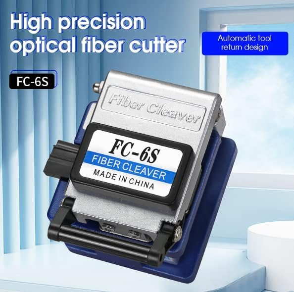Optical Fiber Loss Test ToolsKit TAWAA FTTH Toolkit TFS-40D with Optical Power Meter OPM Tester+Visual Fault Locator VFL+Mid Span Cable Stripper+Fiber Cleaver FC-6S+Coax Cable Stripper+Fiber Cleaner