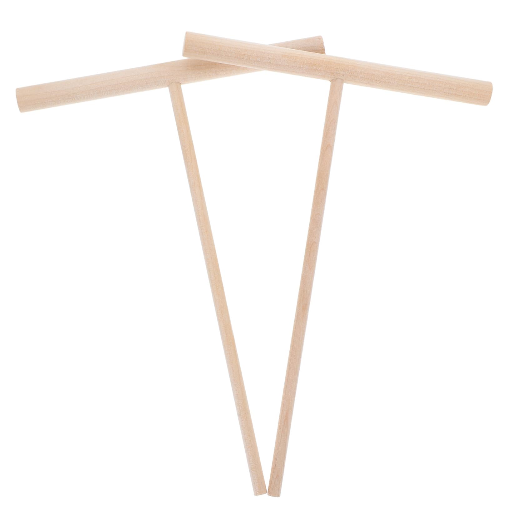 KICHOUSE 2pcs Pancake Fruit Scraper Cooking Scraper Pastry Spatula Baking Tools Pancake Maker Electric Cleaning Scraper Tool Outdoor Scraping Barbecue Tool Griddle for Dough Wooden Beige