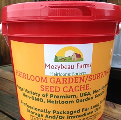 600,000 Garden/Survival Seed Cache! Non-GMO, Heirloom, USA Vegetable Seeds