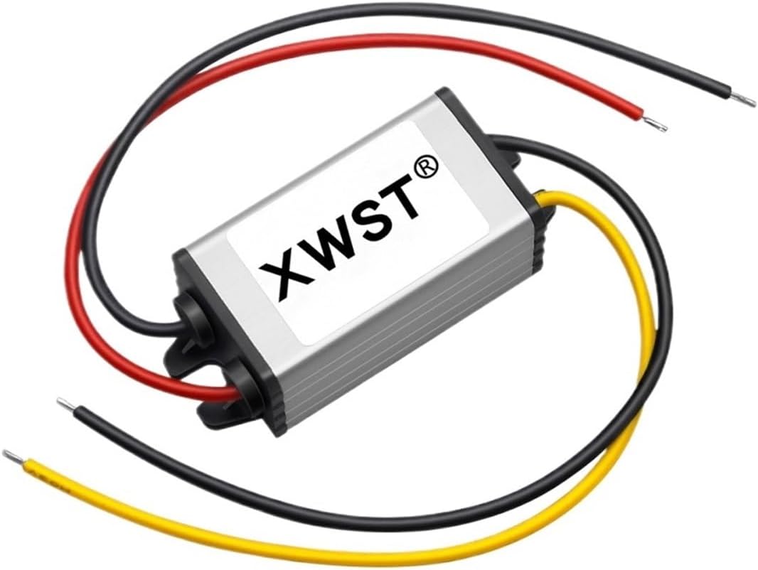 DC DC Waterproof Converter 12V to 3.3V 3.7V 4.2V 6V 7.5V 9V Voltage Regulator 4A 6A Step Down Buck Inverter Transfomer Module(6A Aluminum S,12V-6V)