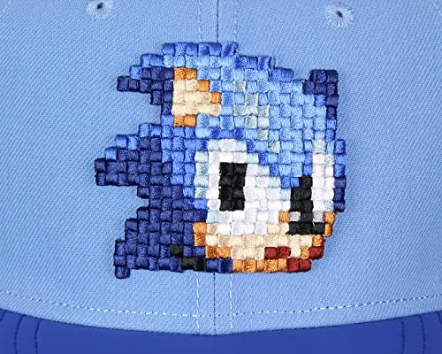Sonic The Hedgehog 8-Bit Pixel Sonic Speed Snapback Hat Blue #TOP2