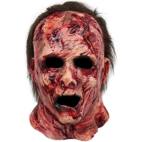 Stobbod Scary Mask Horror Bloody Halloween Masquerade Cosplay Prop Creepy Party Costume Accessories cover