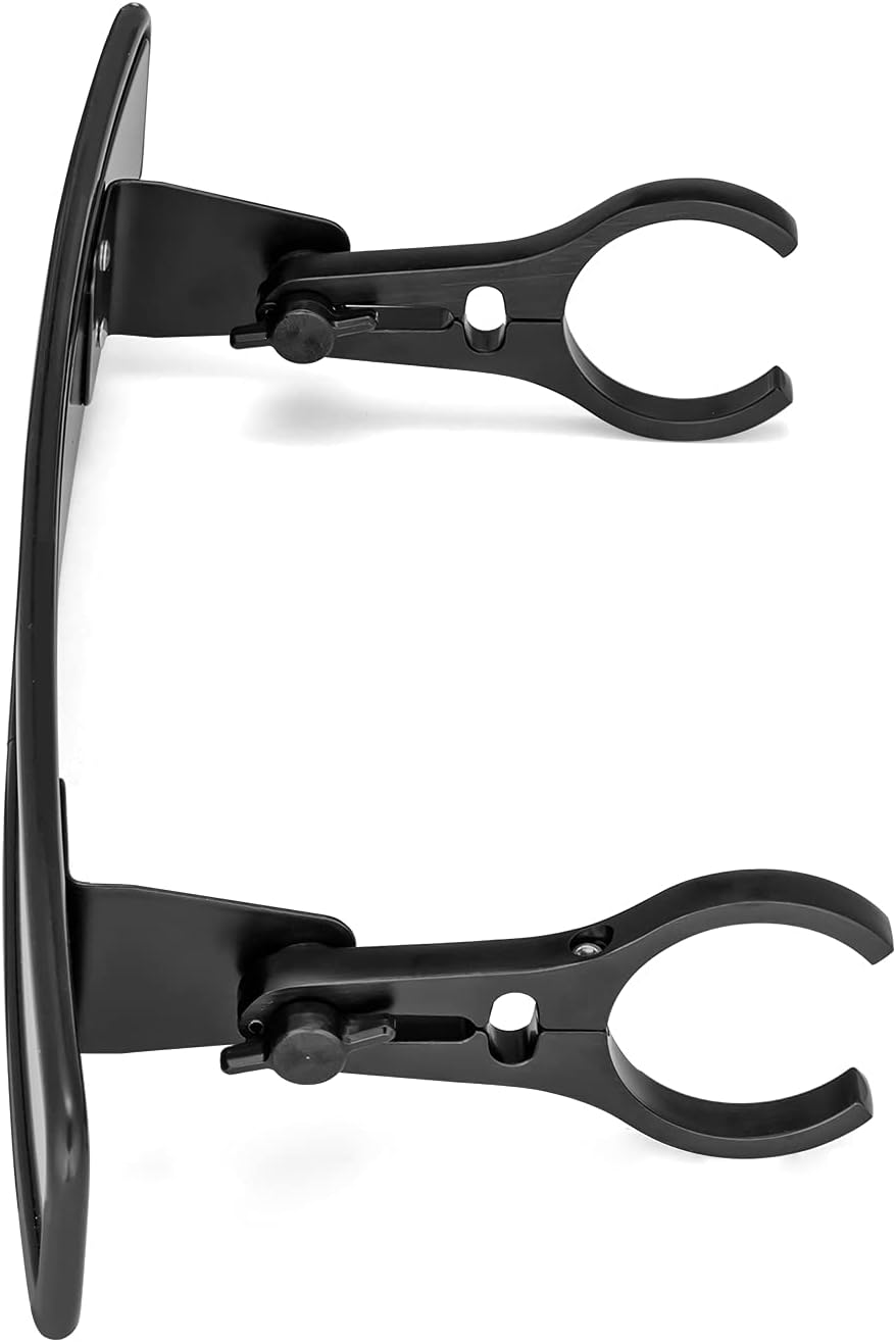 WeiSen Quick Release 15'' Wide Center Rear View Mirror Compatible with Polaris Honda Talon Arctic Cat Can-Am CFMOTO with 1.75" or 2" Horizontal Cross Bars Roll Bar Mount