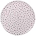 großer Teller / Speiseteller / Plätzchenteller - weiß - Punkte rot - Ø 28 cm - Flach - rund - Mehrweg - Melamin Kunststoff - Dessertteller - Weihnachtsteller ..