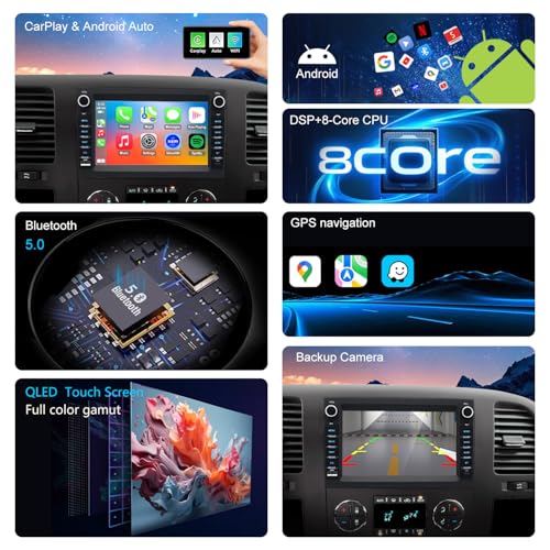 Radio 4G LTE QLED con pantalla táctil 7" para Chevy Silverado GMC Sierra Yukon 2007-2013 miniatura 4