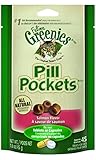FELINE GREENIES PILL POCKETS Treats for Cats Salmon Flavor - 1.6 oz. 45 Treats