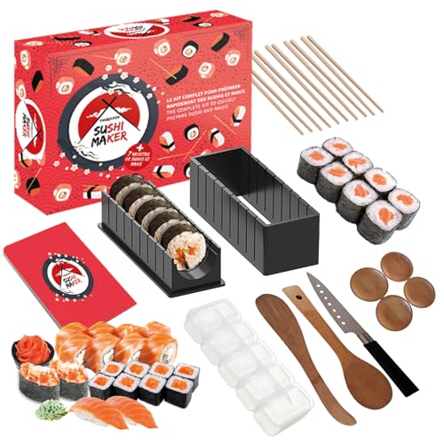 Takonashi® Kit Sushi Completo – Stampi per Maki e Sushi Facili da Usare – Cucina Giapponese in Casa – Plastica Alimentare Resistente – Idea Regalo Cucina – OriginalCup®