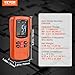 VEVOR 3-in-1 EMF Meter, 5Hz-6GHz, Handheld Rechargeable Electromagnetic Field Radiation Detector, Digital LCD EMF Tester for EF MF RF Home Inspections Outdoor Ghost Hunting 5G Cell Tower Temperature