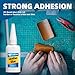 Leather Glue - 30g Leather Glue Adhesive, Clear Super Glue for Bonding Between Leather and Leather, Leather and Others Materials, Suitable for All Kinds of Leather, PU Leather,Permanent, Washable