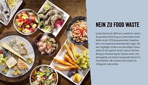 Jet-Cut INOX+ Dispenser inklusive Frischhaltefolie & Alufolie, Gastronomie, Edelstahl, 45 cm