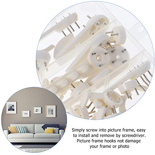 Image of jojofuny 84pcs Picture Hanging Hooks Kit Damage Wall Hooks for Photos Art Frames and Mirrors Easy to Install Versatile and Stylish Hanging for Decor