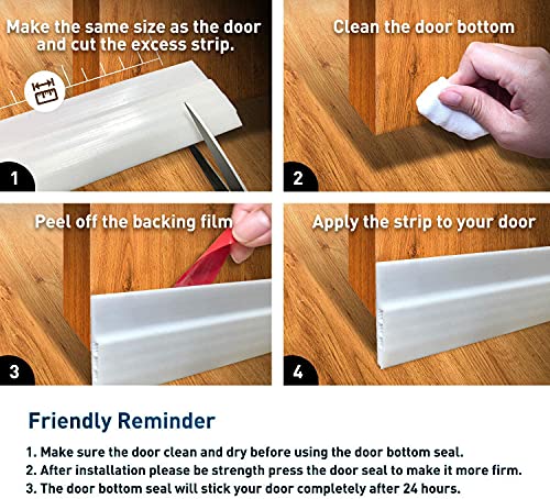 Syipo SYIPO-Q1-BIG Door Draft Stopper For Huge Gap,3 Inch W X 39 Inch L Adjustable Widened Under Door Seal thumb #7