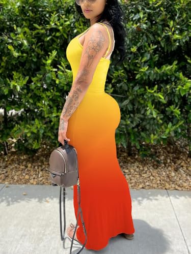 Image of HTD Women Summer Sexy Bodycon Maxi Dress Casual Slim Long Dresses