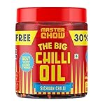 MasterChow Chilli Oil Spicy Sichuan Chilli Oil (450gms) – 30% Extra | Made with Sichuan Peppercorns, Crunchy Garlic & Red Chillies