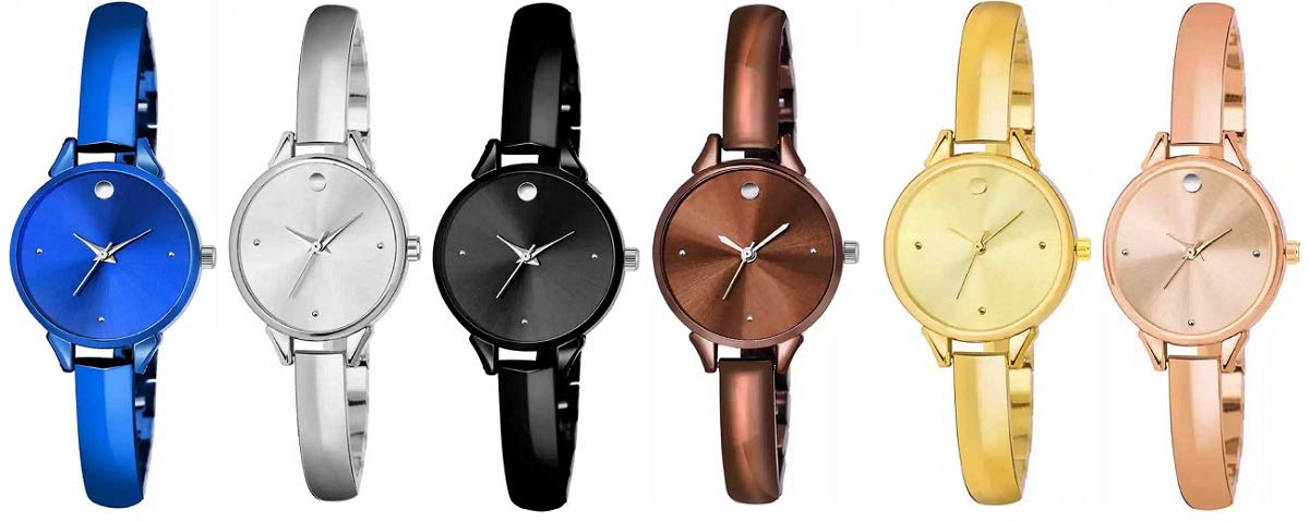 ZUPERIA Set of 6 Analogue Watches for Girls and Women Blk, Br, Rg, Gld, Blue, Silver (B083NZMXG4) Amazon Price History, Amazon Price Tracker