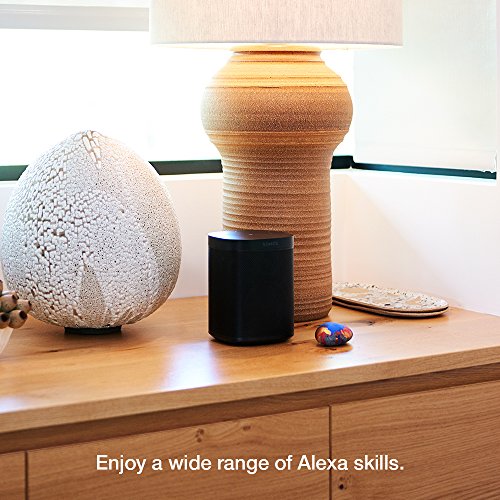 Two Room Set with Sonos One (Gen 2) - Voice Controlled Smart Speaker with Amazon Alexa Built-In - Black