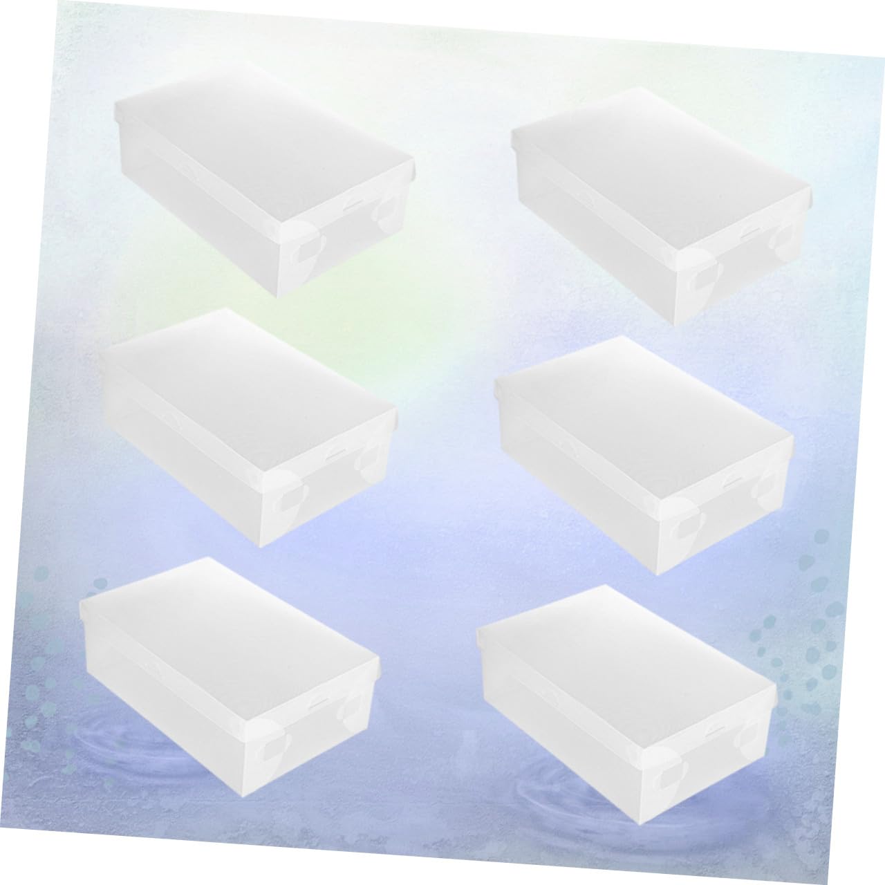 6 Cajas De Zapatos Transparentes De Plástico Tapa Abatible 33x20x12 Cm, Organizadores Apilables y Resistentes Al Polvo para Mantener Orden En Armarios