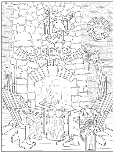 Creative Haven Cozy Christmas Coloring Book
