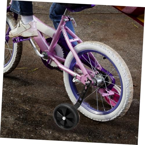 Ruedas de entrenamiento para bicicleta para niños y niñas, 1 juego, fácil instalación, accesorios auxiliares para bicicletas, color negro miniatura 5