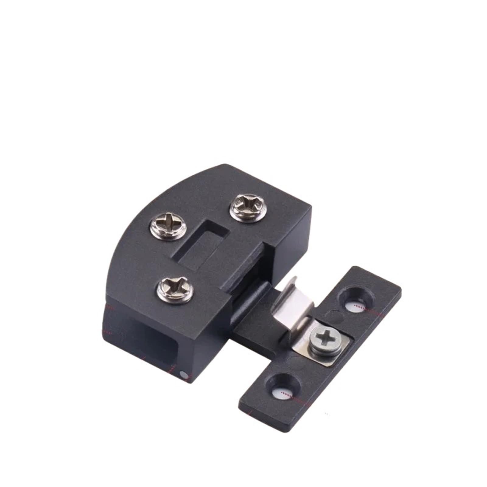 4Pcs Zinc Cabinet Glass Door Hinge Gold Chrome Black(Zinc Grey)